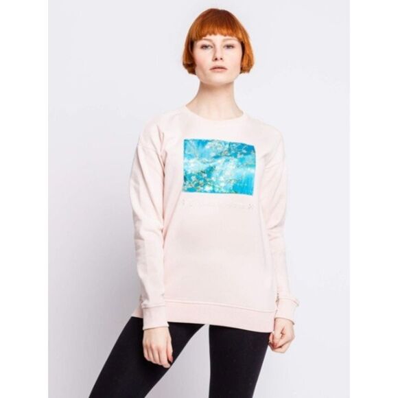 Vans X VINCENT VAN GOGH WM ALMOND BLOSSOMS CREW (M) - Picture 1 of 8